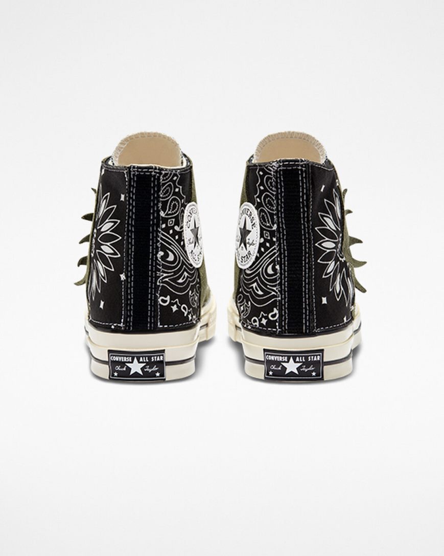 Tenisky Vysoke Converse Chuck 70 LTD Paisley Semisove Damske Čierne Zelene | SK DEIYM4